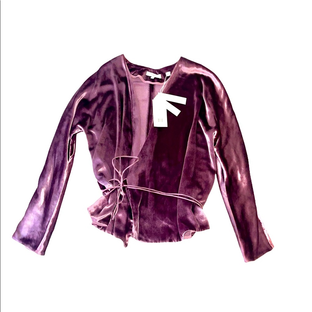 --SOLD-- NWT Vince Women’s Panne Wrap Silk-Blend